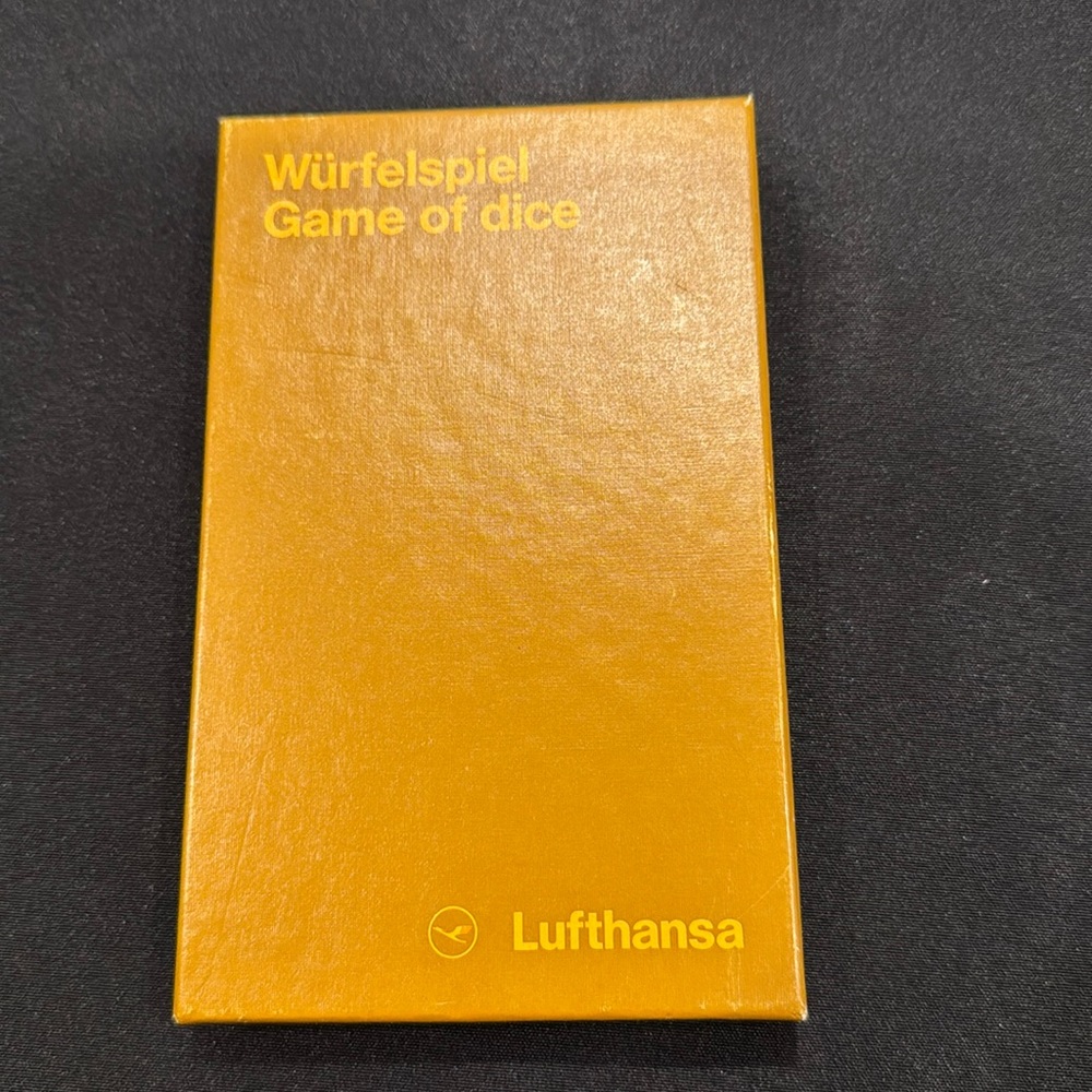 1970S--LUFTHANSA AIRLINES--"GAME OF DICE" ("WURFELSPIEL") VGUC